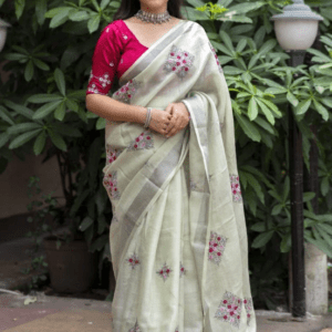 linen saree