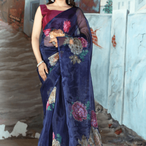 organza saree