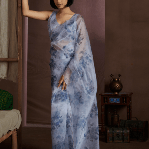 organza saree