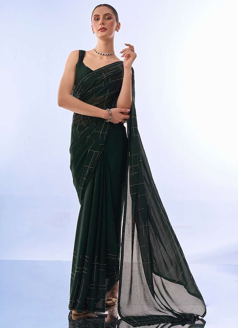 satin saree