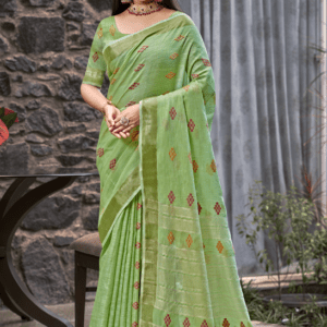 linen saree