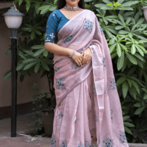 linen saree