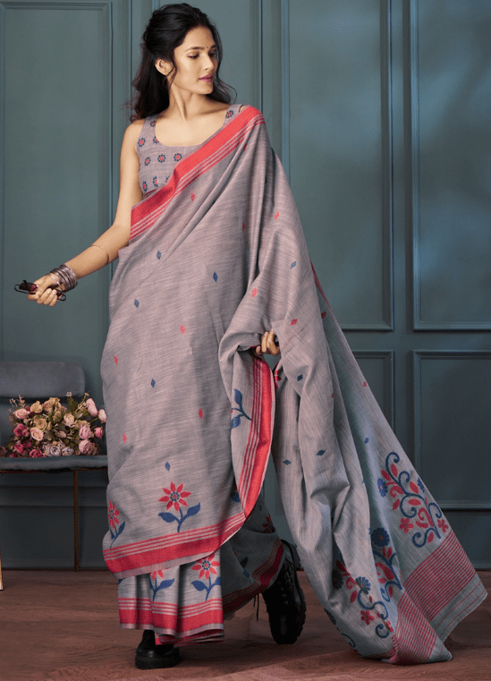 linen saree