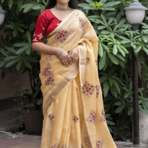 linen saree