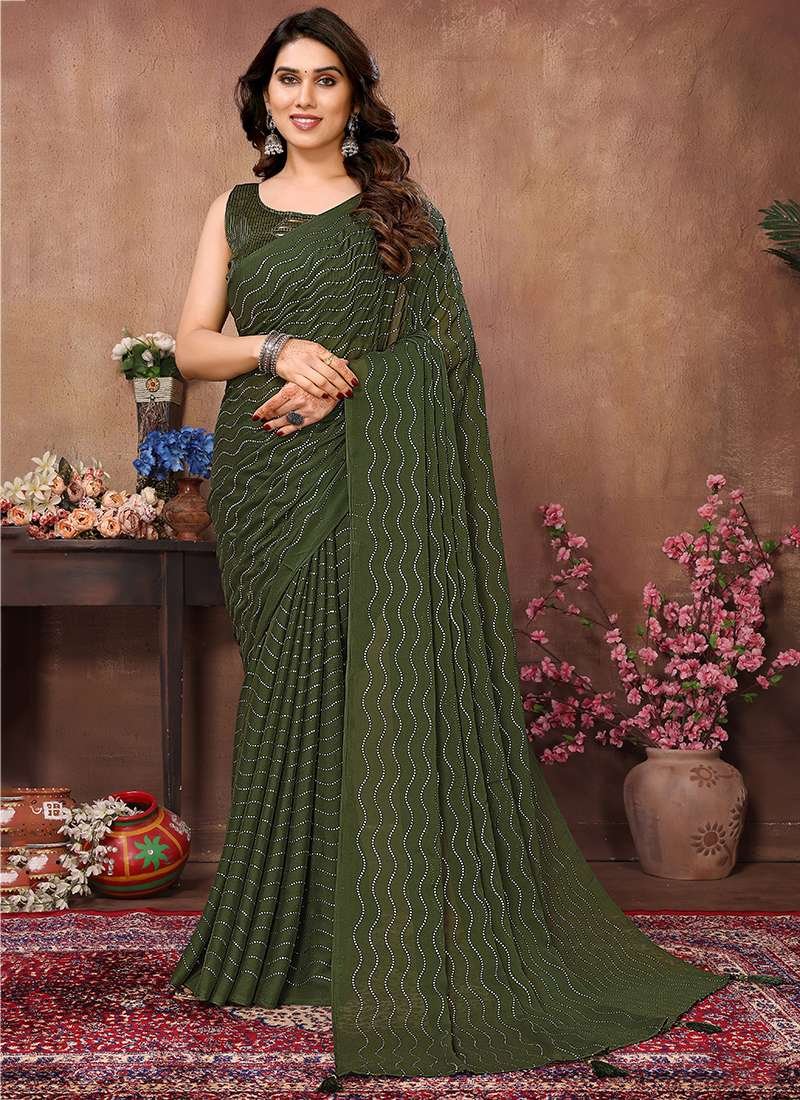 Satin Saree
