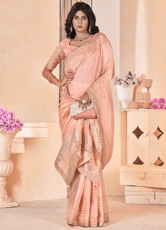 linen saree