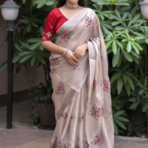 linen saree