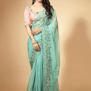 organza saree