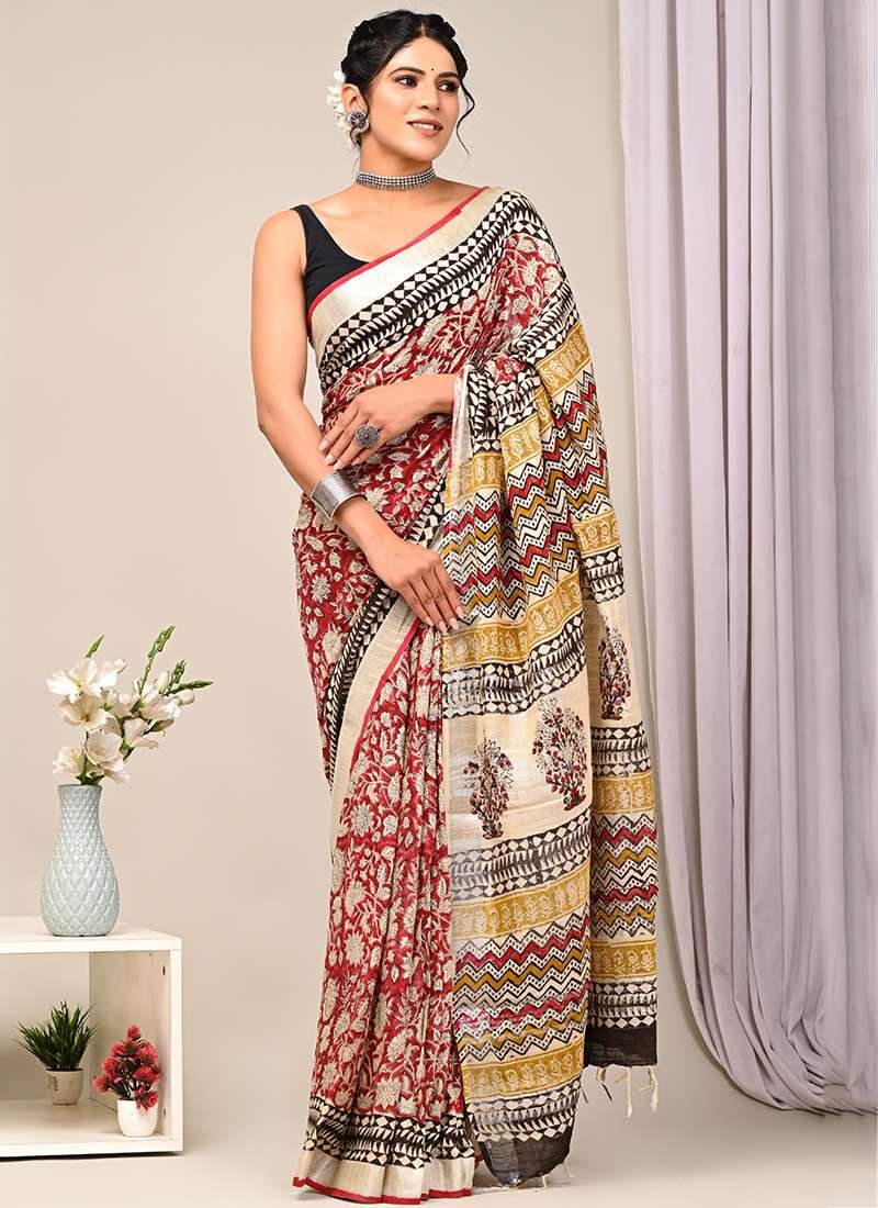 Bagru Printed Saree