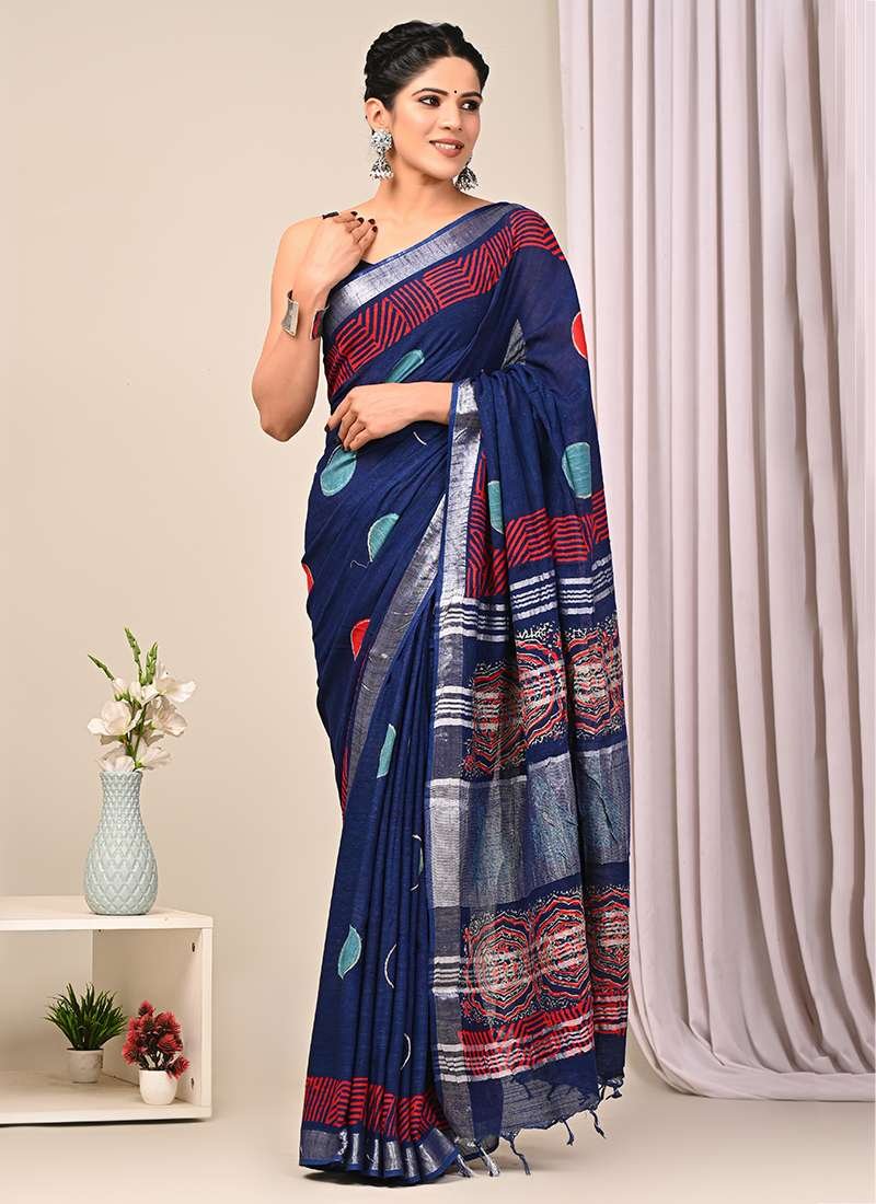Bagru Printed Saree