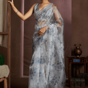 organza saree