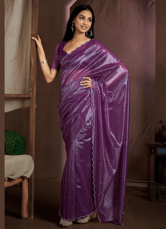 organza saree