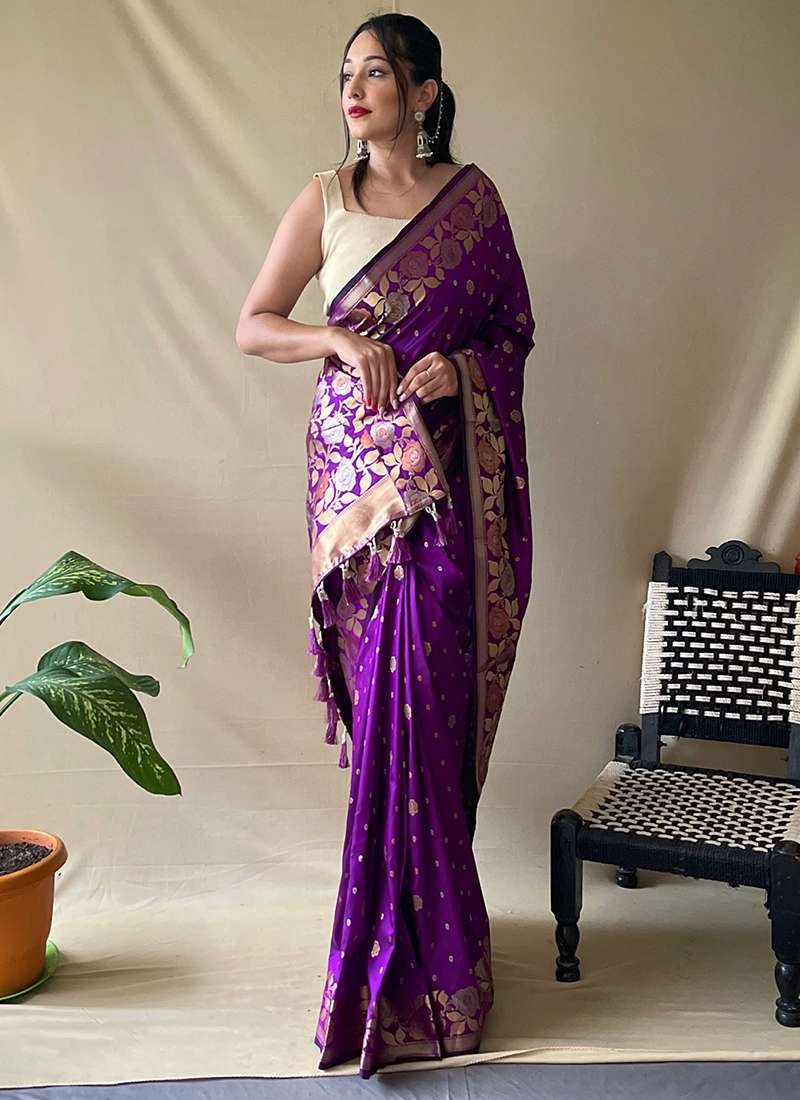 Satin Saree