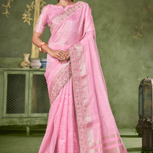 linen saree