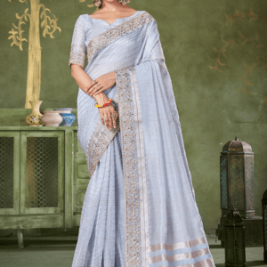 linen saree