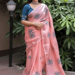 linen saree