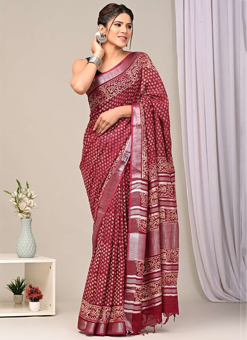 Bagru Printed Saree