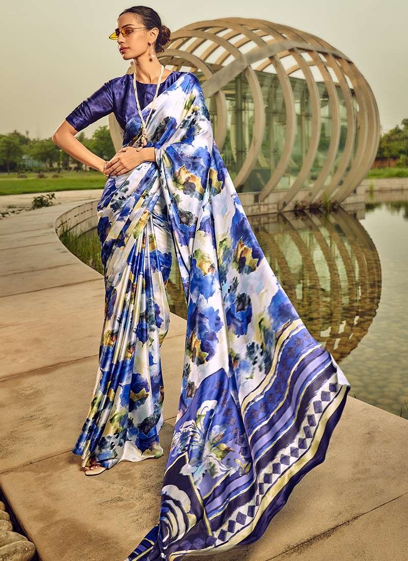 Satin Saree