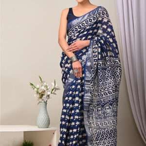 Bagru Printed Saree