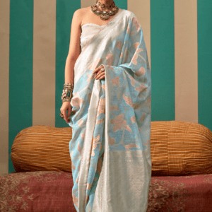 linen saree