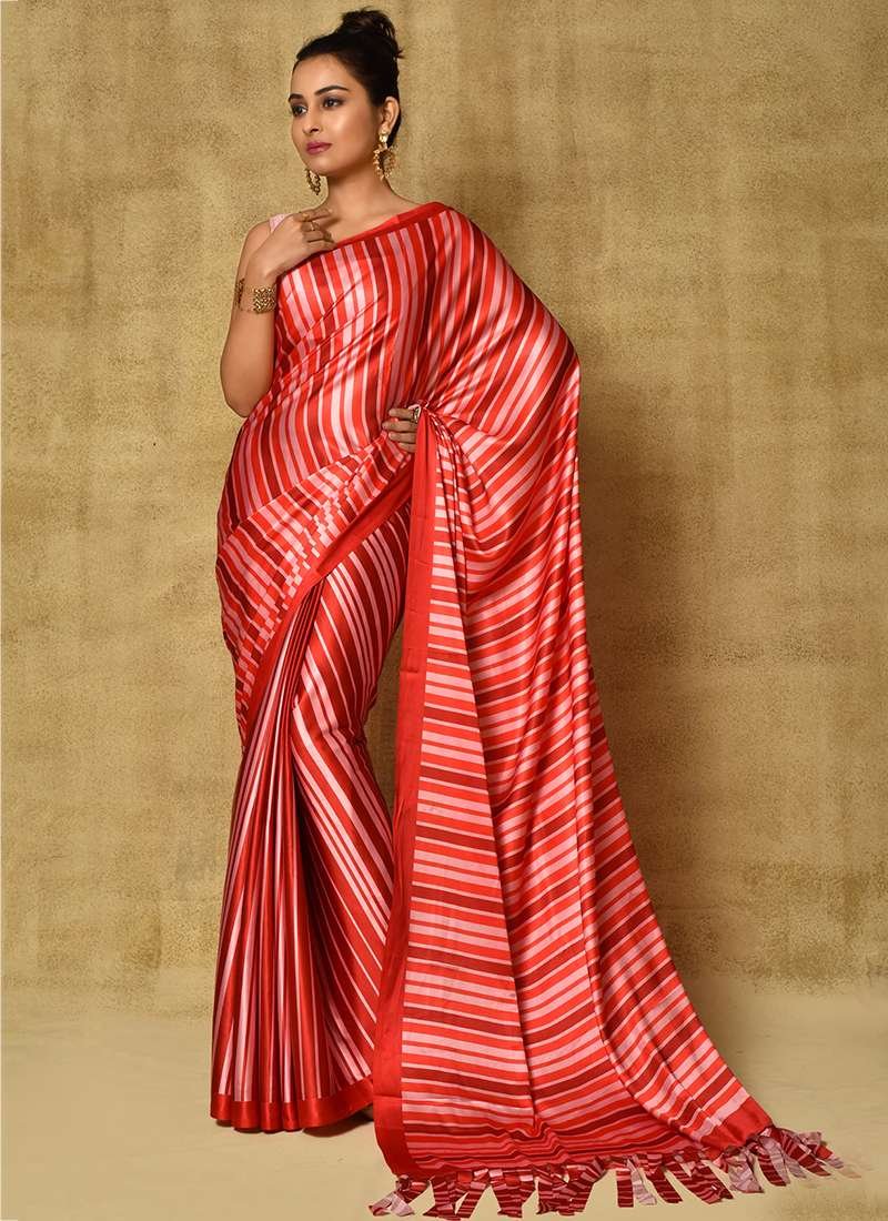 Satin Saree