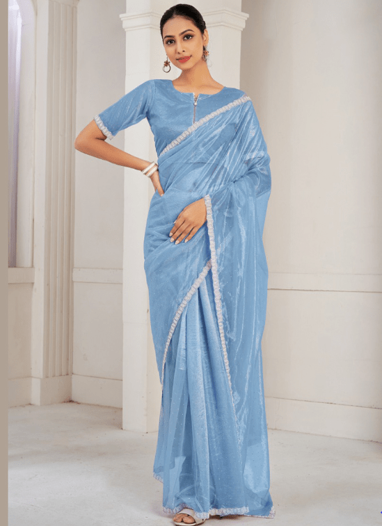 organza saree